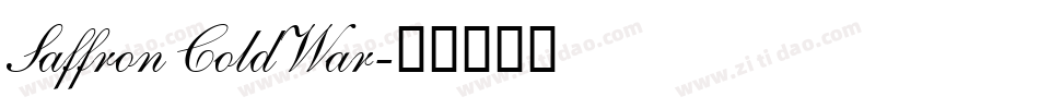 Saffron ColdWar字体转换